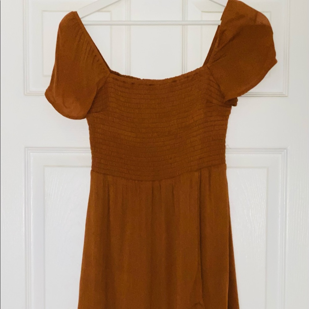 Never Worn Abercrombie Midi Off Shoulder Dress- XS